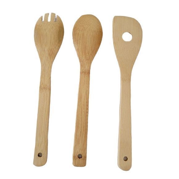 Set of 3 HOCUS POCUS HALLOWEEN wooden spoon and spatula NEW - Picture 2 of 2